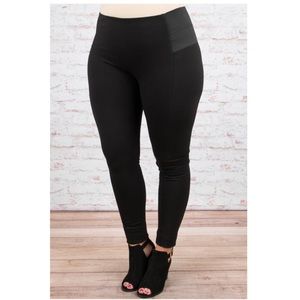 Trendy Stretch Black Pants